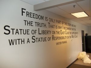 Freedom vinyl quote