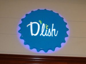 D'lish electric sign