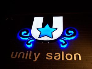 unity salon sign